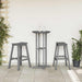 Barkruk 2 st Lichtgrijs 52 x 43 x 73,5 cm HDPE
