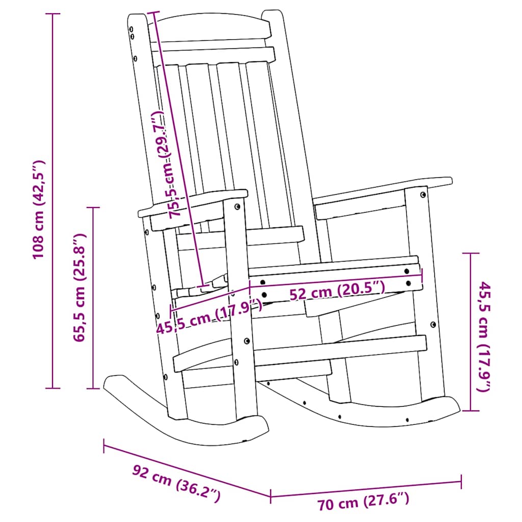 Barkruk 2 st Lichtgrijs 52 x 43 x 73,5 cm HDPE