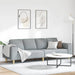 Woonkamer Bank Lichtgrijs 250 x 77 x 76 cm Polyester