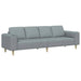 Woonkamer Bank Lichtgrijs 250 x 77 x 76 cm Polyester