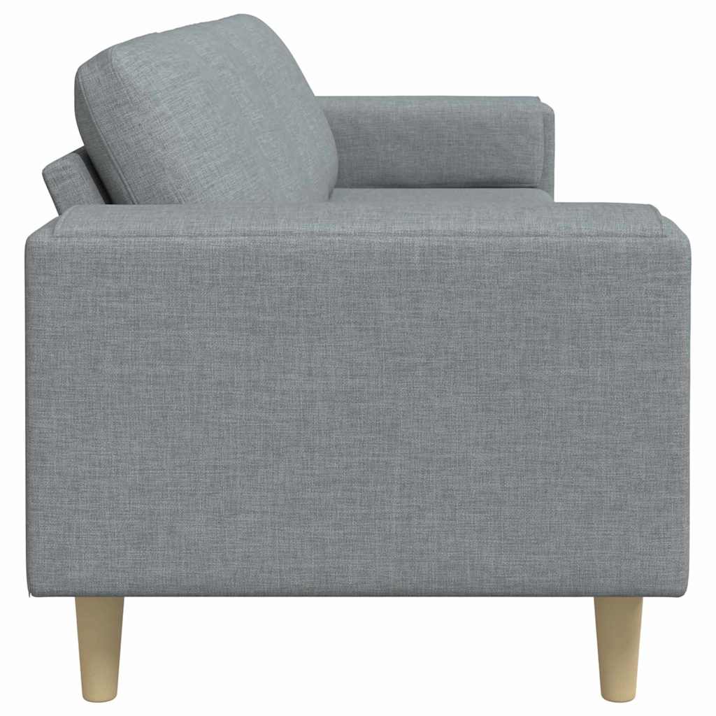 Woonkamer Bank Lichtgrijs 250 x 77 x 76 cm Polyester