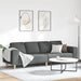 Woonkamer Bank Donkergrijs 250 x 77 x 76 cm Polyester