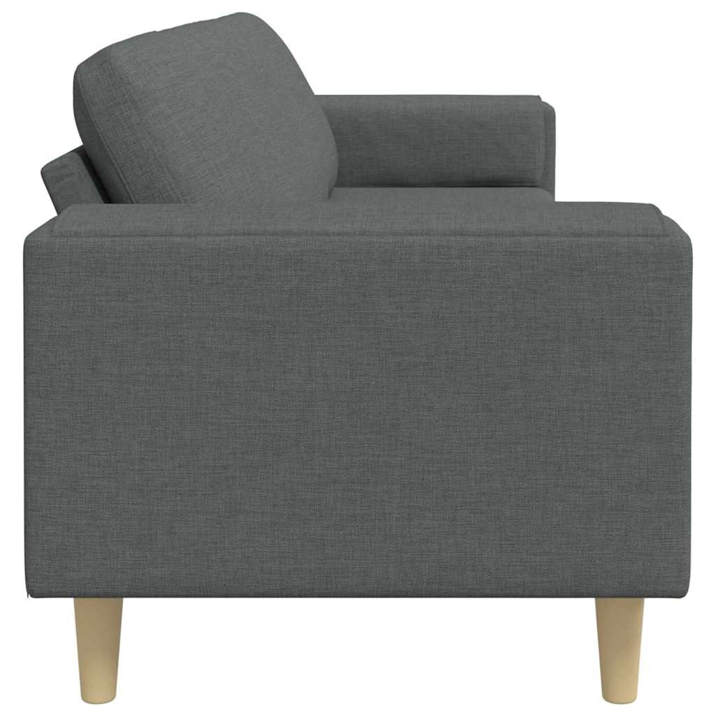 Woonkamer Bank Donkergrijs 250 x 77 x 76 cm Polyester