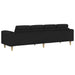 Woonkamer Bank Zwart 250 x 77 x 76 cm Polyester