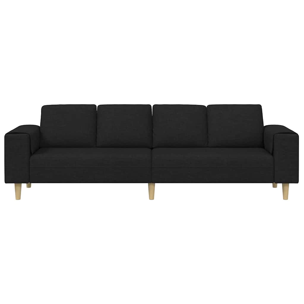Woonkamer Bank Zwart 250 x 77 x 76 cm Polyester