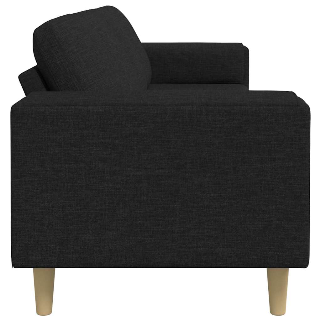 Woonkamer Bank Zwart 250 x 77 x 76 cm Polyester