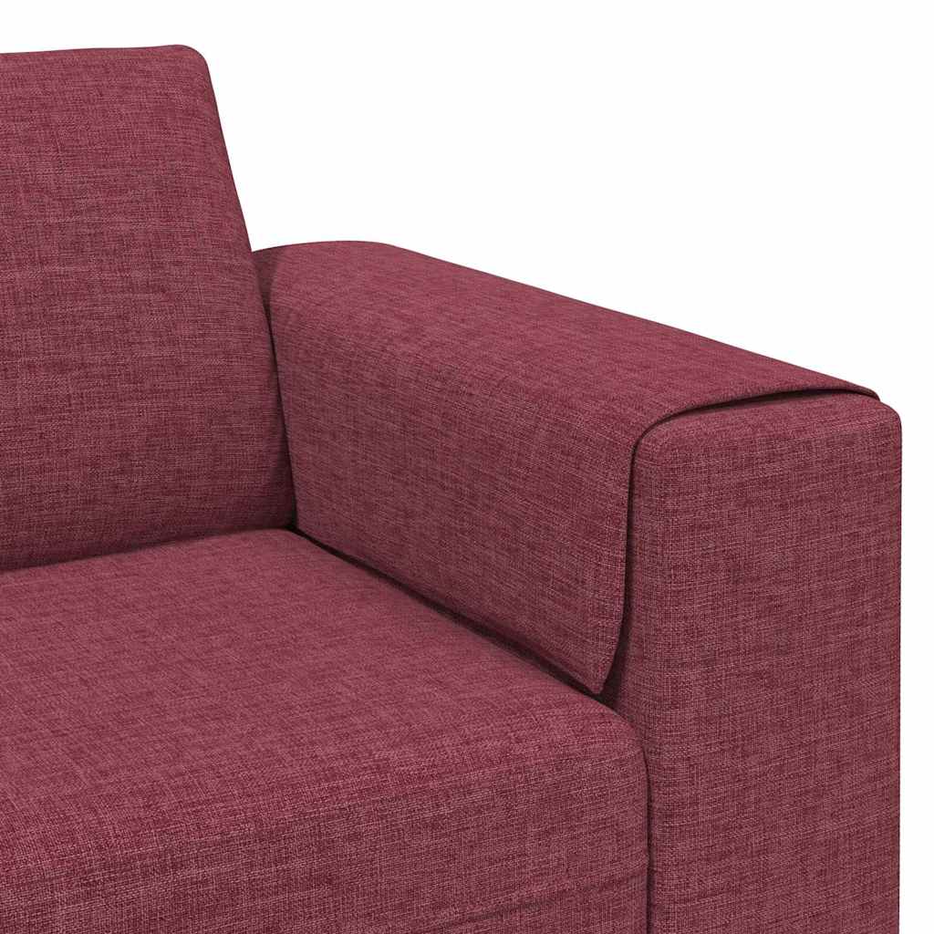 Woonkamer Bank Wijnrood 250 x 77 x 76 cm Polyester