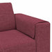 Woonkamer Bank Wijnrood 250 x 77 x 76 cm Polyester