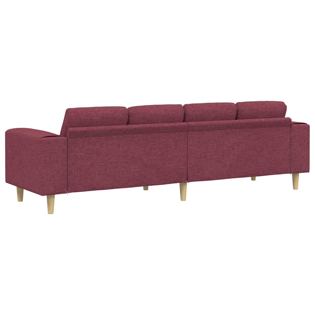 Woonkamer Bank Wijnrood 250 x 77 x 76 cm Polyester