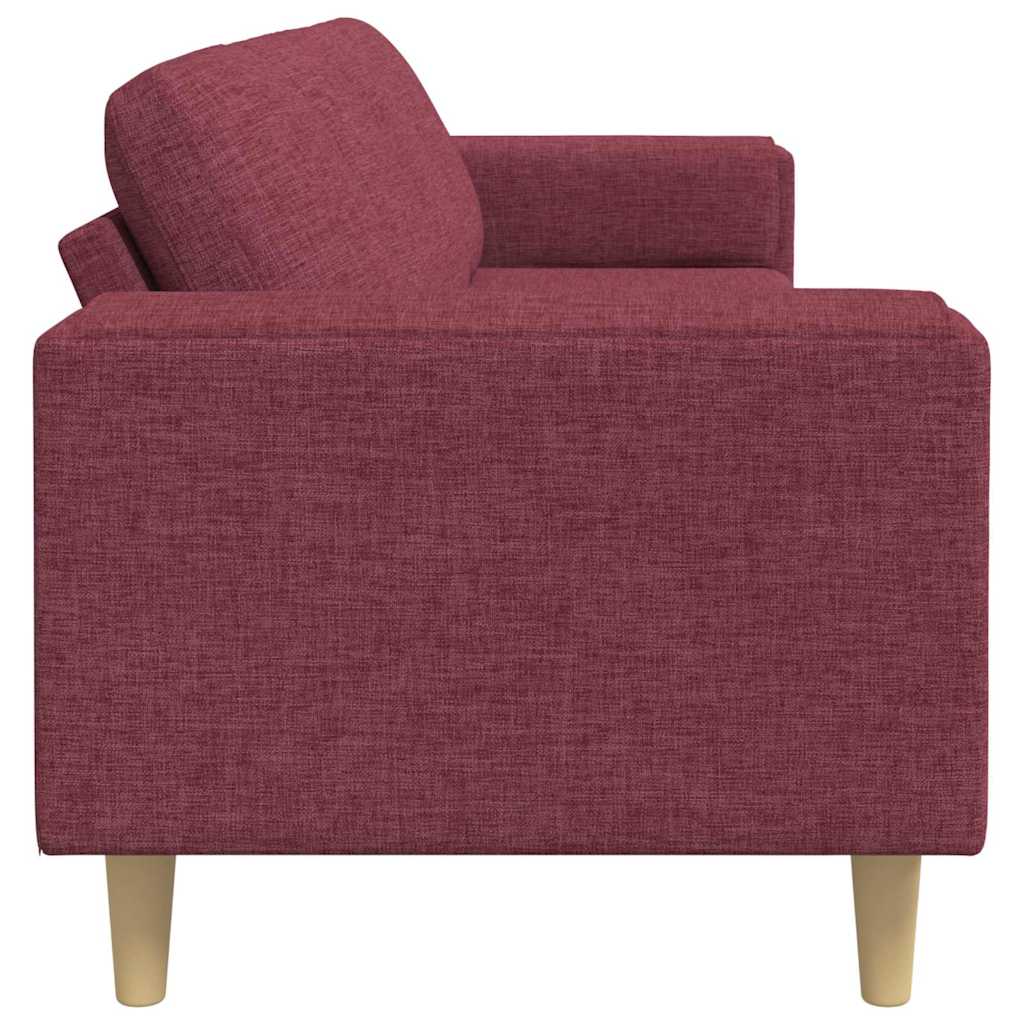 Woonkamer Bank Wijnrood 250 x 77 x 76 cm Polyester