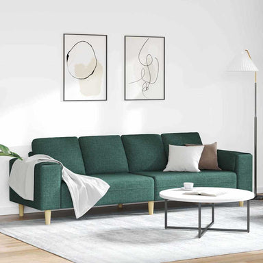 Woonkamer Bank Donkergroen 250 x 77 x 76 cm Polyester
