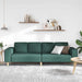 Woonkamer Bank Donkergroen 250 x 77 x 76 cm Polyester