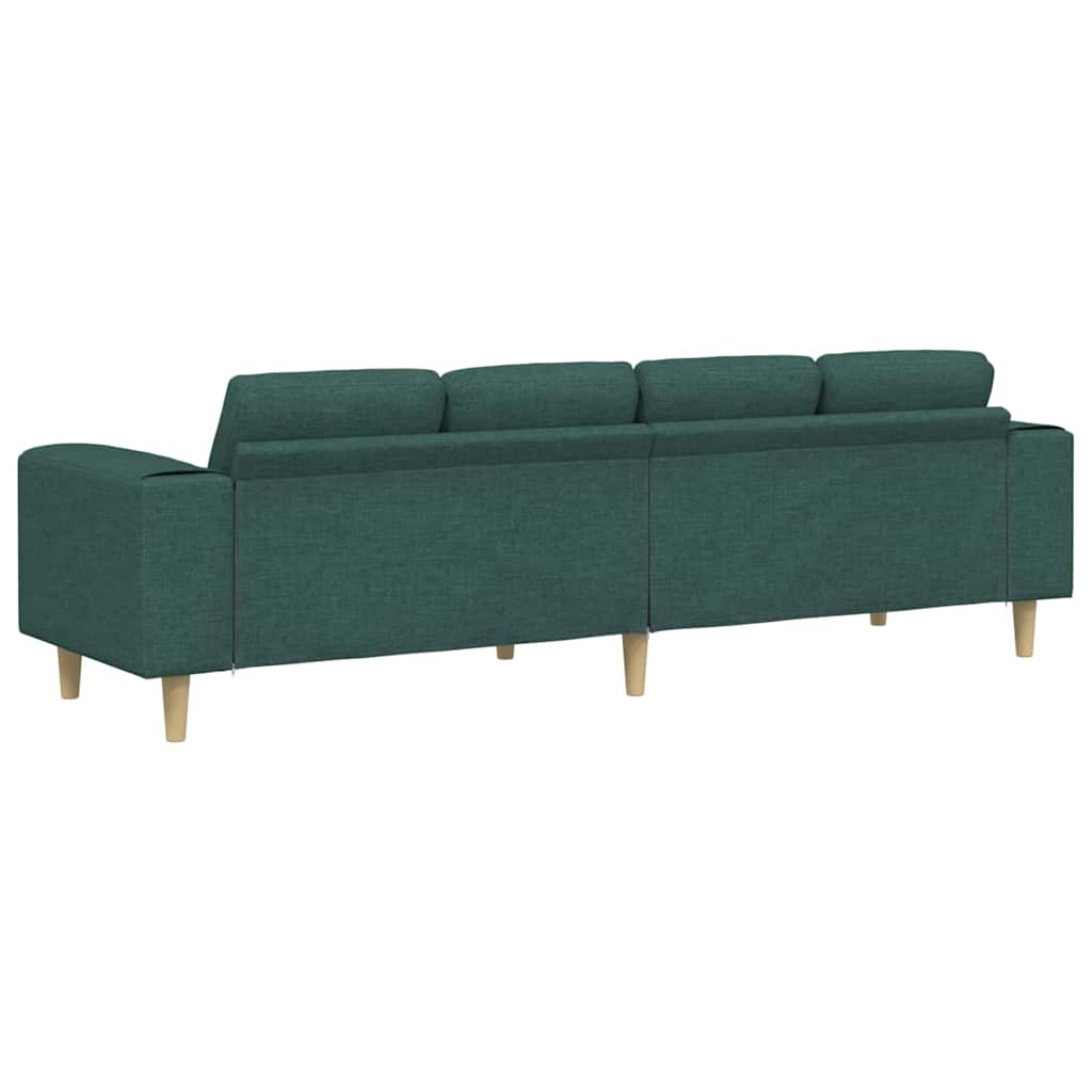 Woonkamer Bank Donkergroen 250 x 77 x 76 cm Polyester