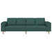 Woonkamer Bank Donkergroen 250 x 77 x 76 cm Polyester