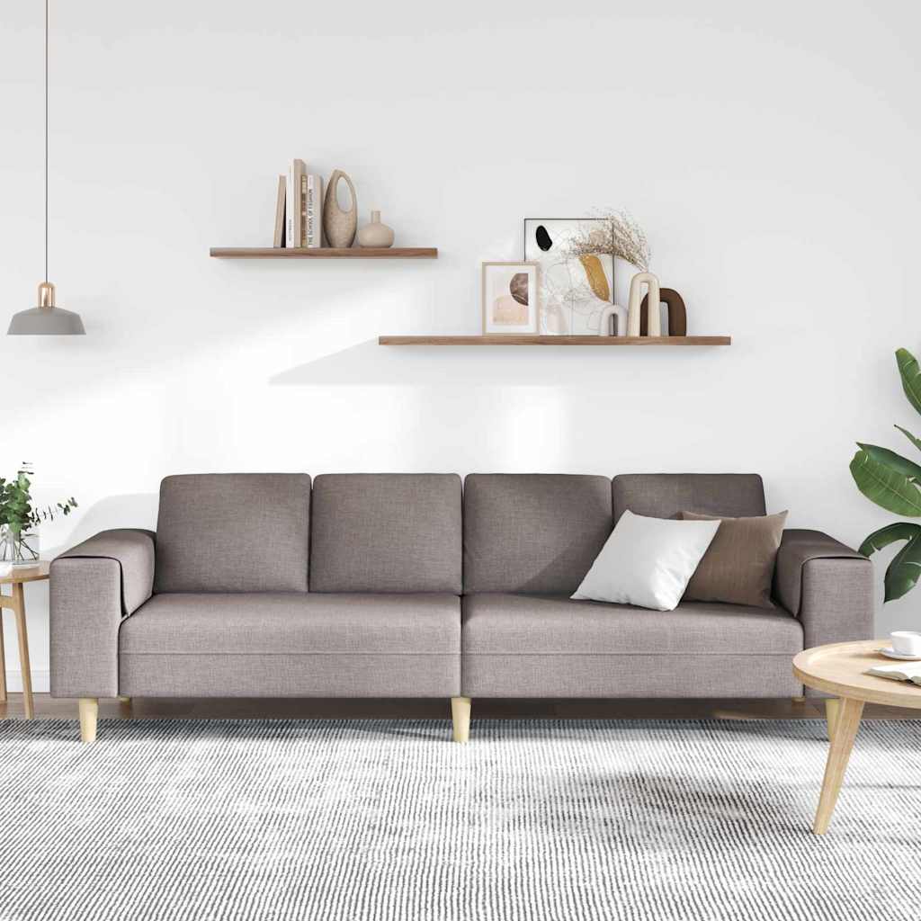 Woonkamer Bank Taupe 250 x 77 x 76 cm Polyester
