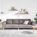 Woonkamer Bank Taupe 250 x 77 x 76 cm Polyester