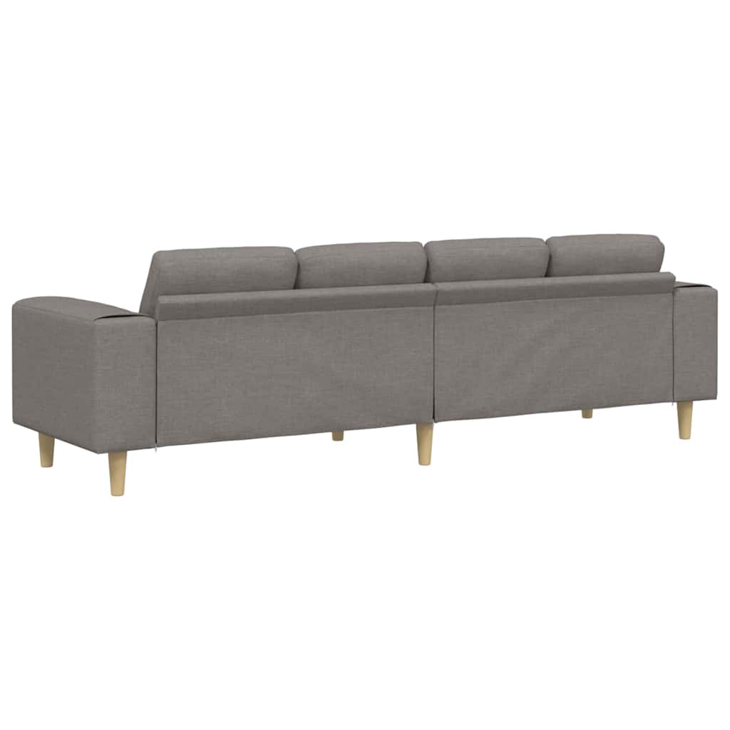 Woonkamer Bank Taupe 250 x 77 x 76 cm Polyester