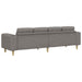 Woonkamer Bank Taupe 250 x 77 x 76 cm Polyester