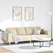 Woonkamer Bank Crème 250 x 77 x 76 cm Polyester