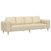 Woonkamer Bank Crème 250 x 77 x 76 cm Polyester