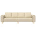 Woonkamer Bank Crème 250 x 77 x 76 cm Polyester