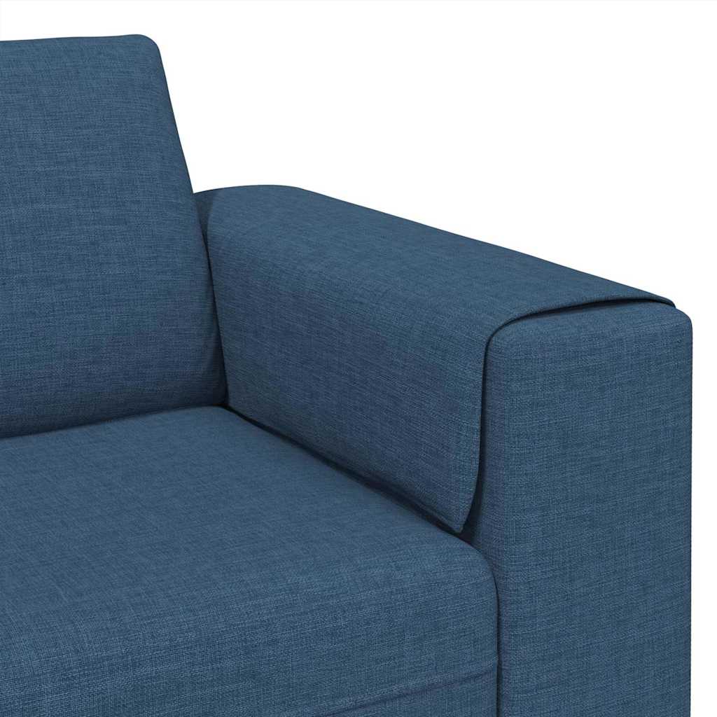 Woonkamer Bank Blauw 250 x 77 x 76 cm Polyester