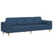 Woonkamer Bank Blauw 250 x 77 x 76 cm Polyester