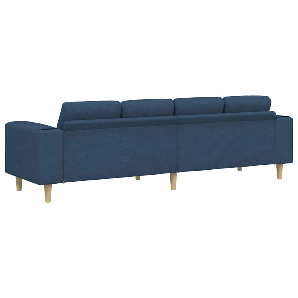 Woonkamer Bank Blauw 250 x 77 x 76 cm Polyester