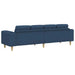 Woonkamer Bank Blauw 250 x 77 x 76 cm Polyester