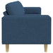 Woonkamer Bank Blauw 250 x 77 x 76 cm Polyester