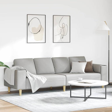 Woonkamer Bank Wolkengrijs 250 x 77 x 76 cm Polyester