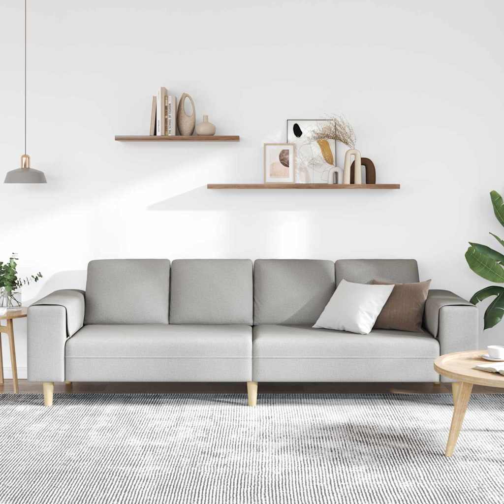 Woonkamer Bank Wolkengrijs 250 x 77 x 76 cm Polyester