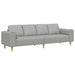 Woonkamer Bank Wolkengrijs 250 x 77 x 76 cm Polyester
