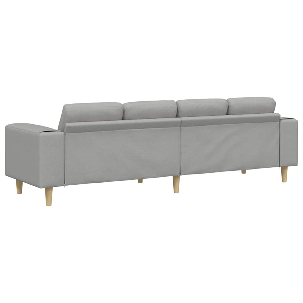 Woonkamer Bank Wolkengrijs 250 x 77 x 76 cm Polyester