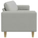 Woonkamer Bank Wolkengrijs 250 x 77 x 76 cm Polyester