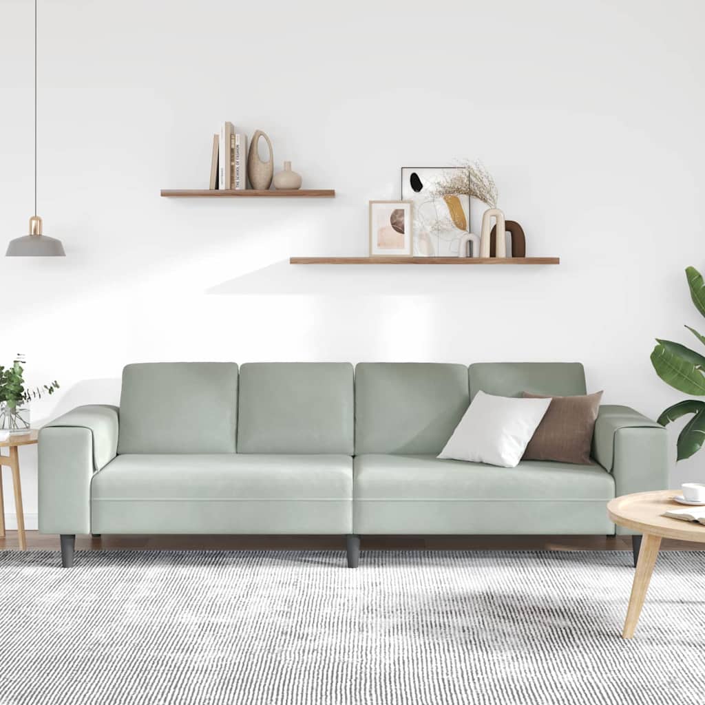 Woonkamer Bank Lichtgrijs 250 x 77 x 76 cm