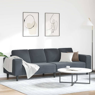 Woonkamer Bank Donkergrijs 250 x 77 x 76 cm