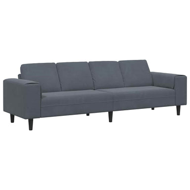 Woonkamer Bank Donkergrijs 250 x 77 x 76 cm