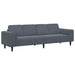 Woonkamer Bank Donkergrijs 250 x 77 x 76 cm