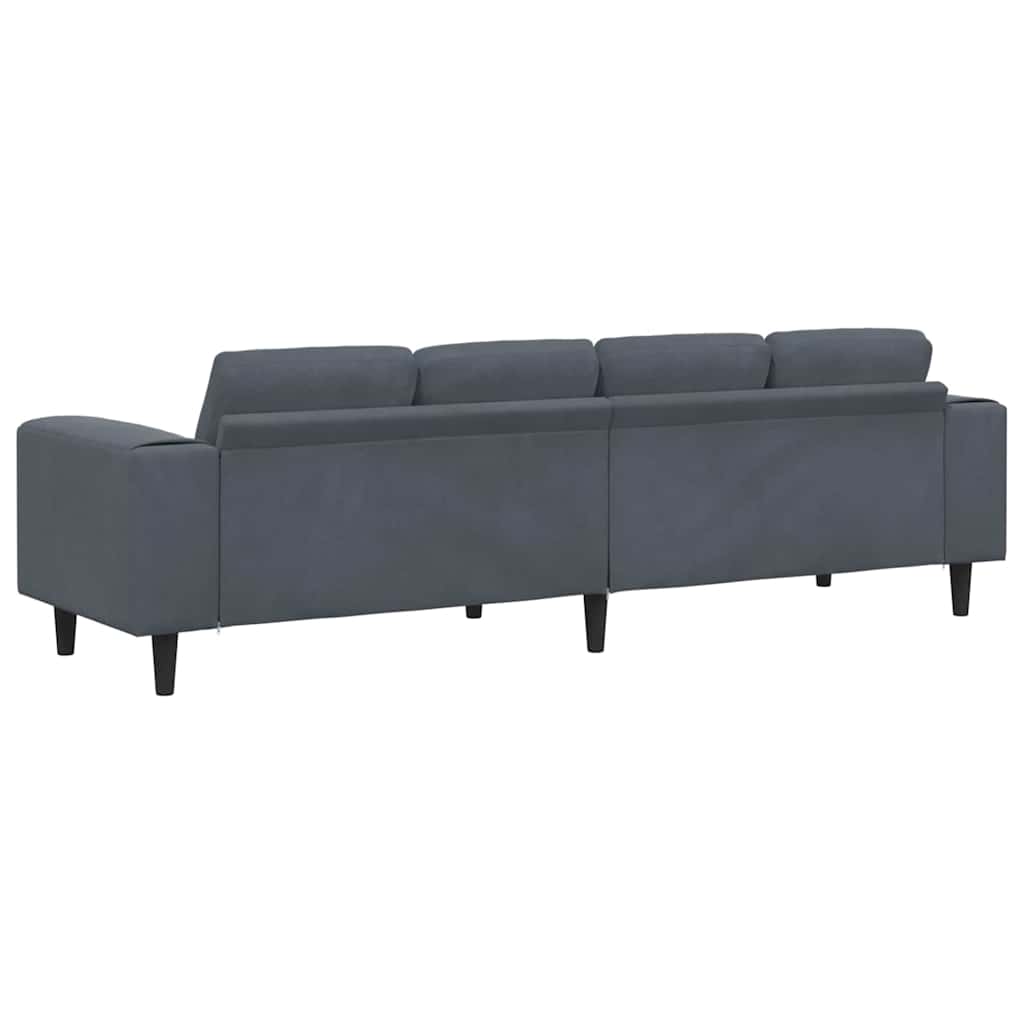 Woonkamer Bank Donkergrijs 250 x 77 x 76 cm