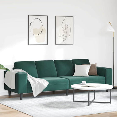Woonkamer Bank Donkergroen 250 x 77 x 76 cm