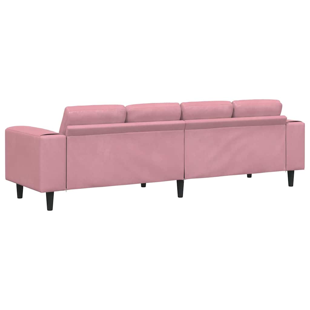Woonkamer Bank Roze 250 x 77 x 76 cm