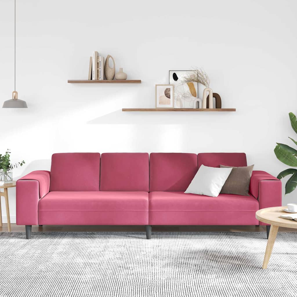 Woonkamer Bank Wijnrood 250 x 77 x 76 cm