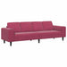 Woonkamer Bank Wijnrood 250 x 77 x 76 cm
