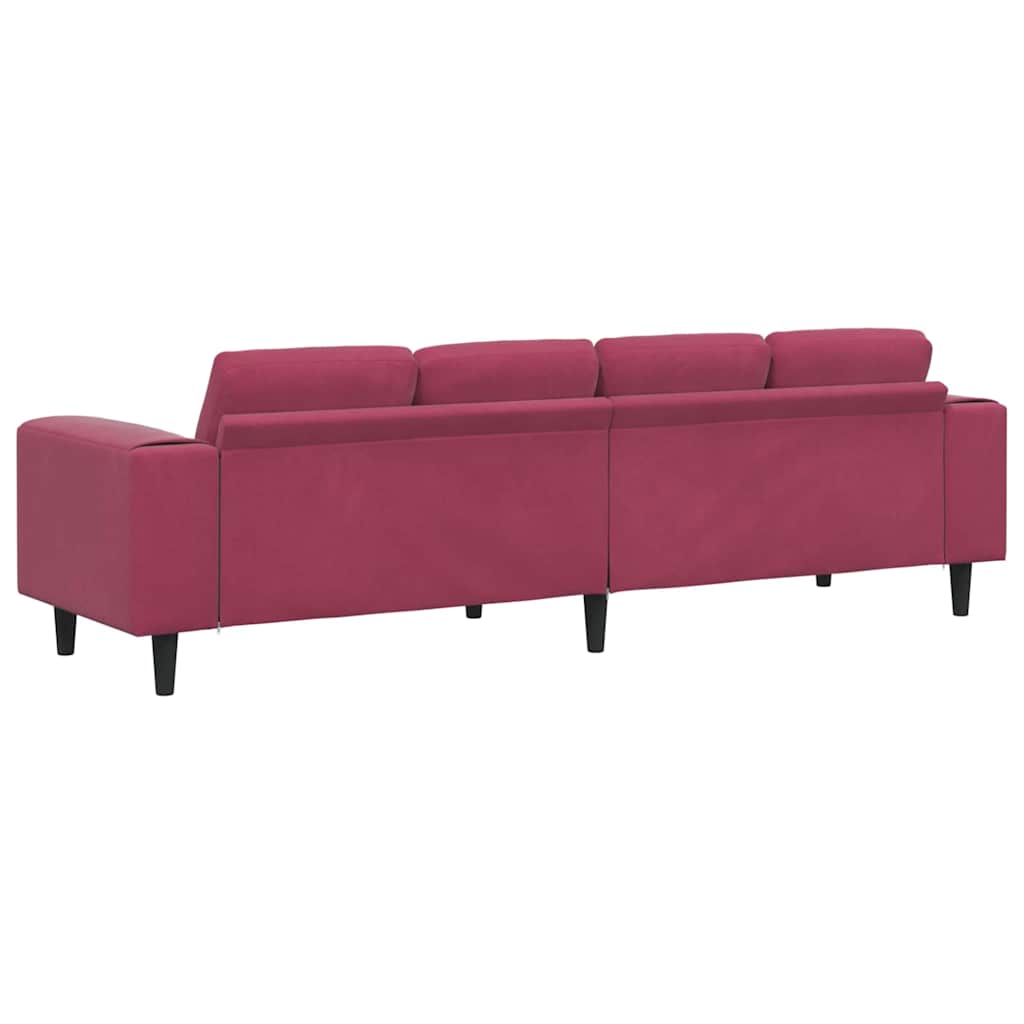 Woonkamer Bank Wijnrood 250 x 77 x 76 cm