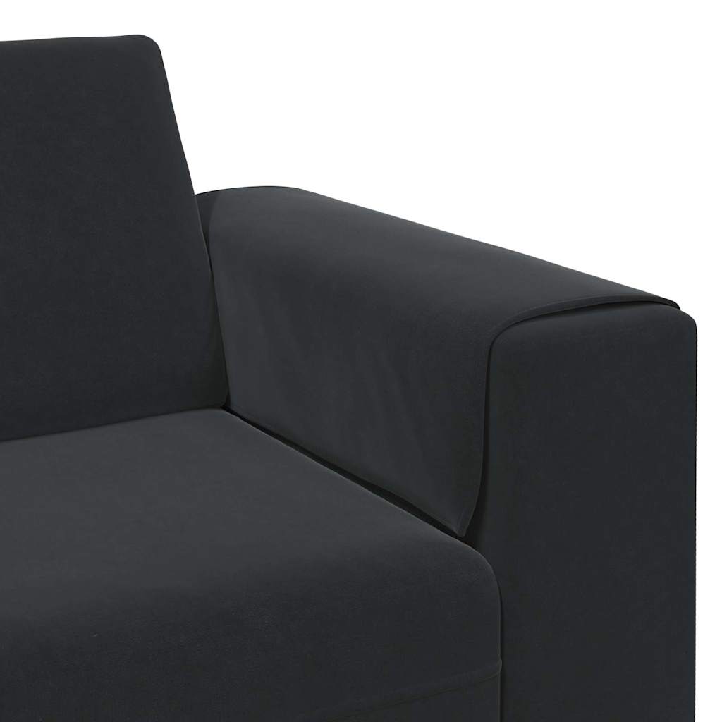 Woonkamer Bank Zwart 250 x 77 x 76 cm