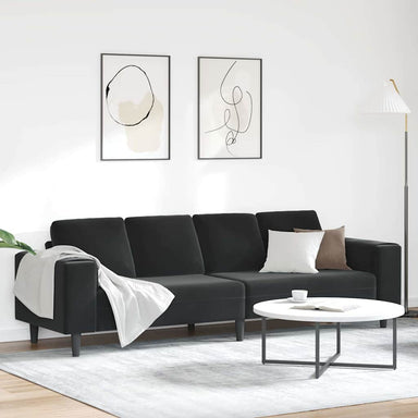 Woonkamer Bank Zwart 250 x 77 x 76 cm