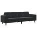 Woonkamer Bank Zwart 250 x 77 x 76 cm