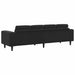 Woonkamer Bank Zwart 250 x 77 x 76 cm