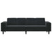 Woonkamer Bank Zwart 250 x 77 x 76 cm
